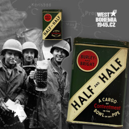 Originální tabáková krabička HALF AND HALF
